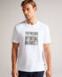 FAROW-Tops-Our FAROW T-shirt is crafted from 100% cotton and has a regular fit for chilled weekends and lounging around. It features a short-sleeved design with branded film countdown graphic at the front. Adding to basket in 3, 2, 1...The fabric of this product is made of 100% organic cotton. Organic cotton has a proven lower environmental impact than conventional cotton, as it reduces water usage, greenhouse gas emissions, and eliminates the use of harmful chemicals in the farming process. T-shirt 100% co